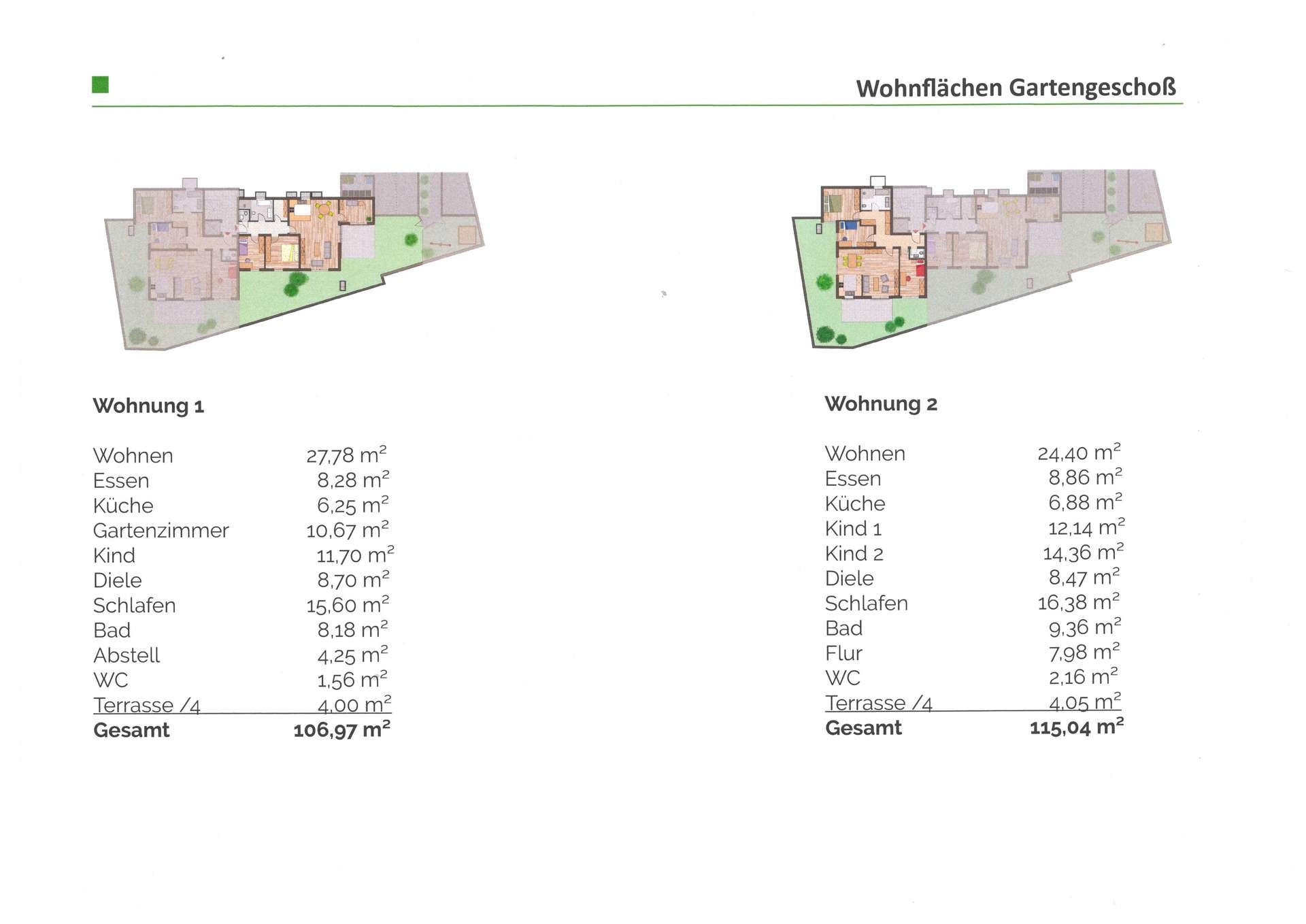 Gartengeschoß Wfl.